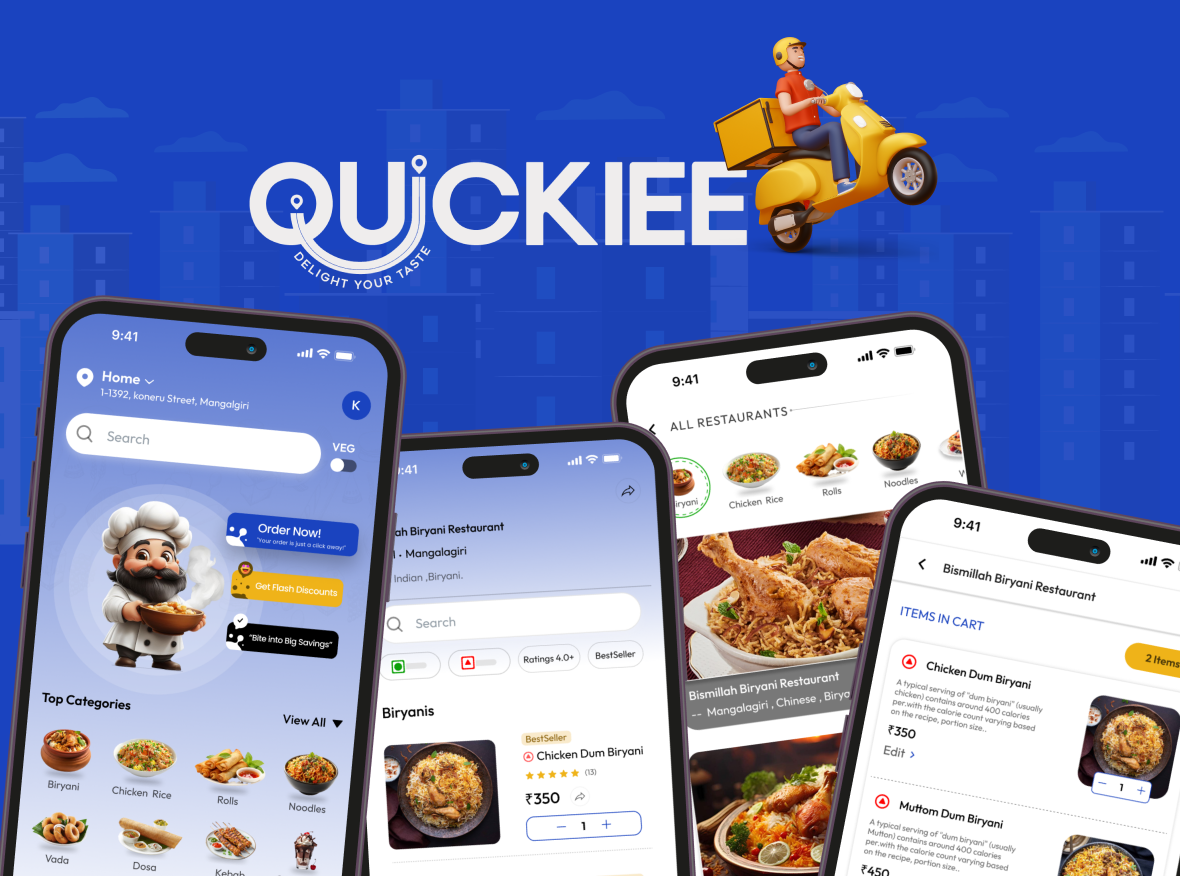 Best Custom Food Delivery Mobile App development company in Rajahmundry 